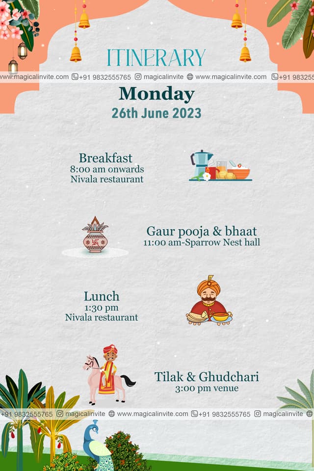 Royal Wed Itinerary - Page 3