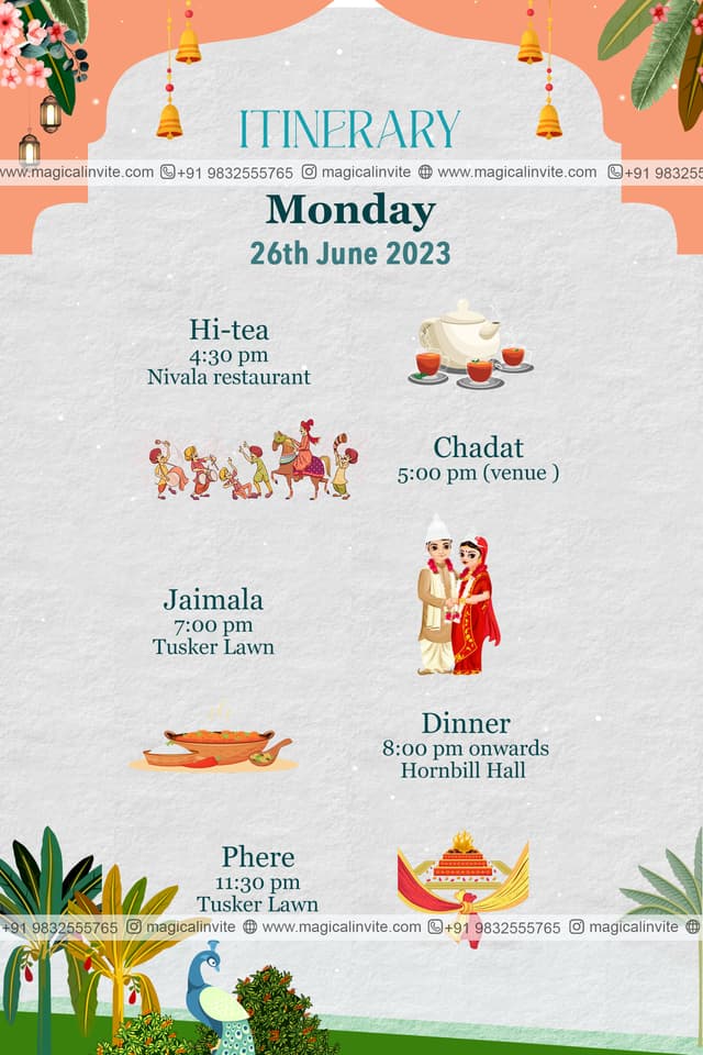 Royal Wed Itinerary - Page 4