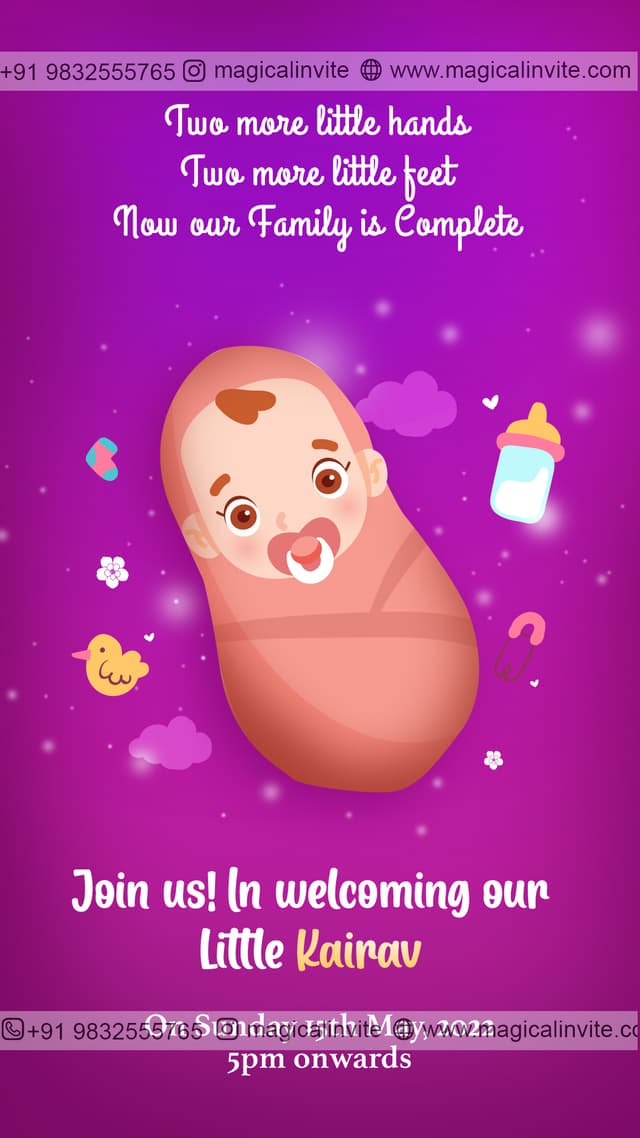 Baby Announcement - Preview
