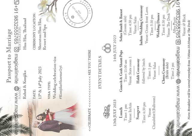Passport Style itinerary  - Page 2