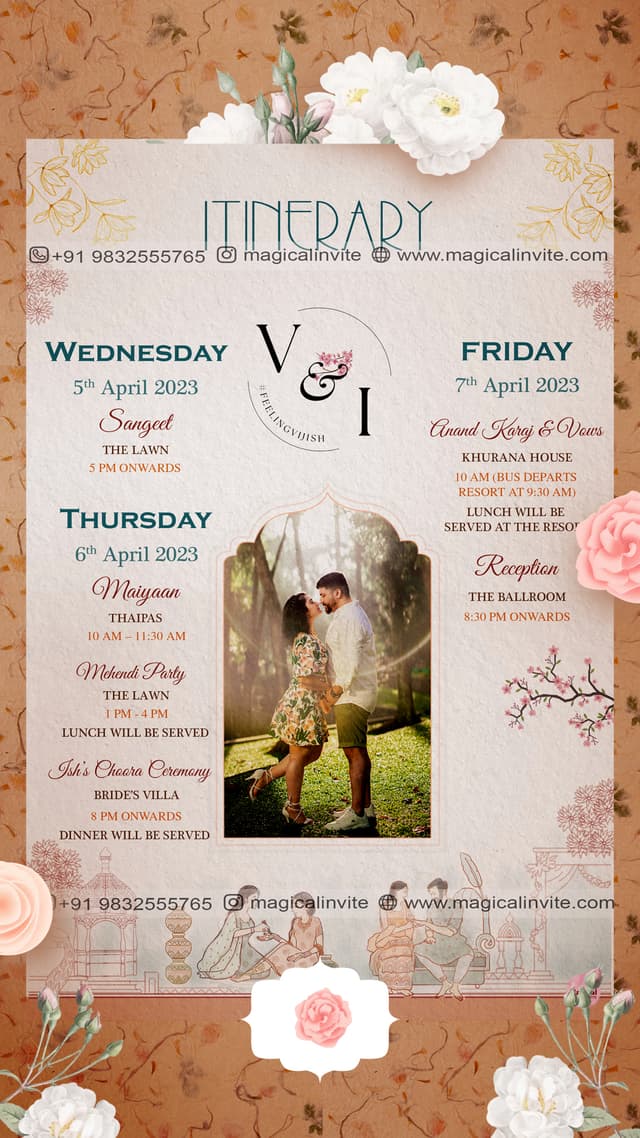 Pastel Itinerary  - Preview